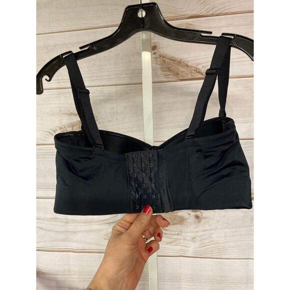Brand New Leonisa Women's Size 38 Black Padded Push Up Underwire Bra - Picture 2 of 6